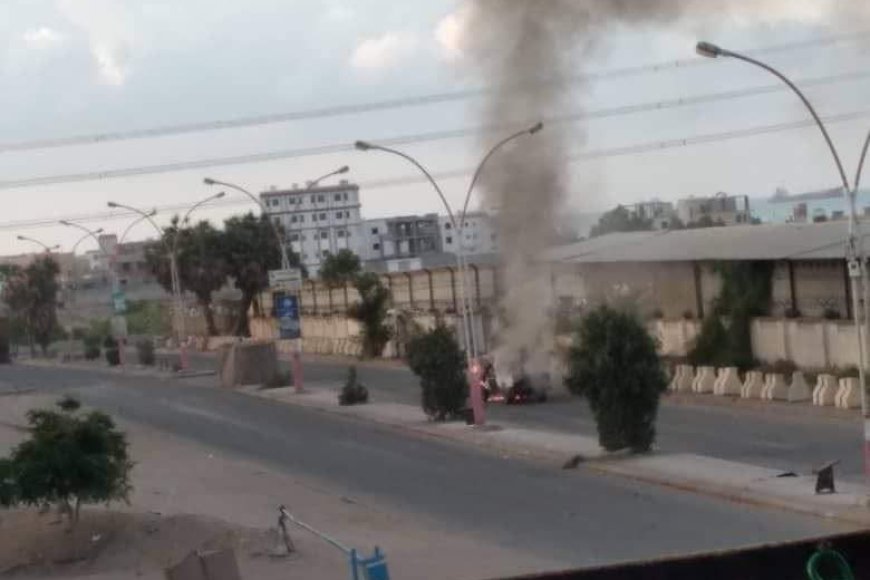 شاهد صور..اثار المواجهات العنيفة في عدن