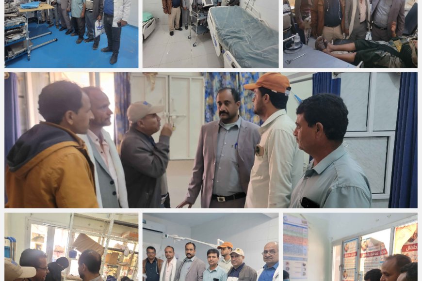 المدير العام الشاعري يزور مستشفى السلام ويتفقد أقسام المستشفى&وعود بتشغيل العمليات الجراحية قريباً بمدينة قعطبة