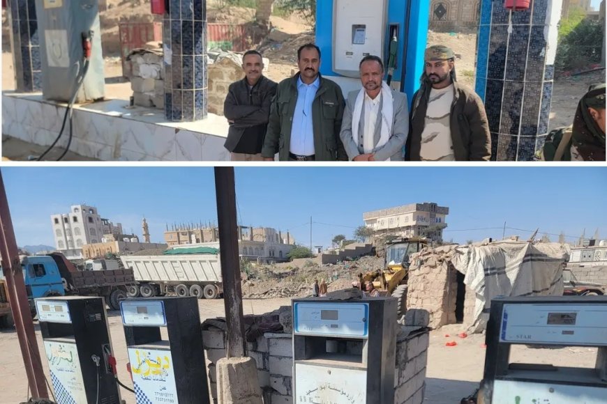 المدير العام بكر الشاعري ومدير الصناعة ينفذان حملة نزول ميداني لضبط المحطات المخالفة بمديرية قعطبة