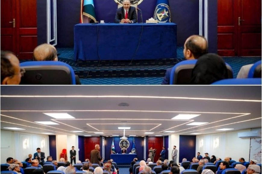 الزُبيدي يعقد اجتماعًا موسعًا ويؤكد أن الجنوب اليوم يقف أمام مرحلة مصيرية ووجودية...