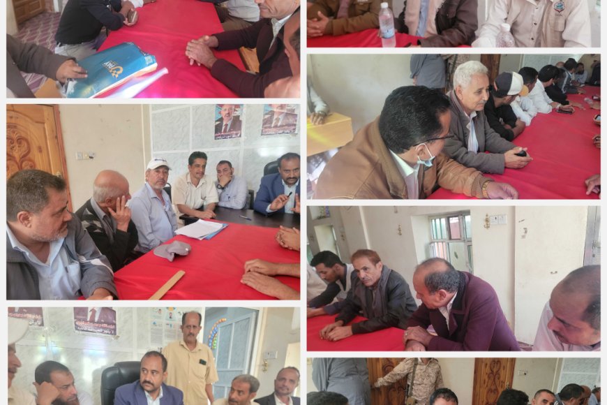 السلطة المحلية بمديرية قعطبة برئاسة بكر الشاعري تُعلن تأييدها لقرارات الرئيس الزبيدي، ويدعوا أبناء قعطبة ومريس والعود إلى الاحتشاد الجماهيري والمشاركة بموكب الضالع