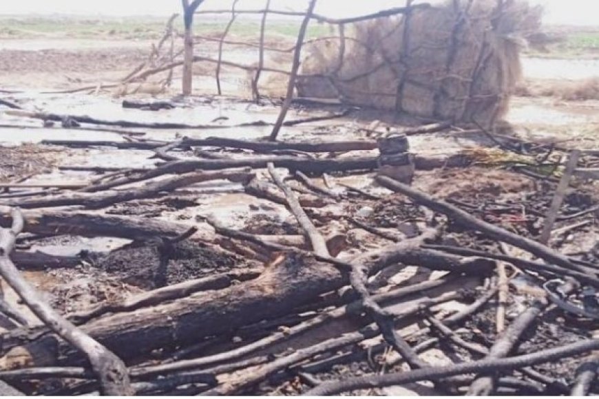 دون أية إصابات بشرية حريق يلتهم منزل نازح في الخوخة ....