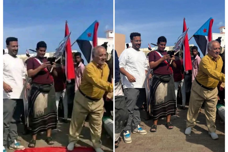 نجل نقيب الصحفيين والإعلاميين الجنوبيين ينفي صورة مفبركة له يدوس علم اليمن  ويؤكد: نضال الجنوب أخلاقي ولا يُدنّس الرموز