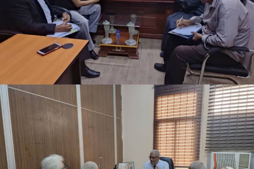 رئيس الهيئة الاستشارية يلتقي بالفرق المكلفة بالمسح