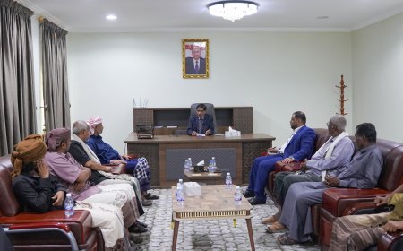 النائب البحسني يلتقي قائد الهبة الحضرمية الثانية ويناقش معه مجمل الأوضاع السياسية والخدمية