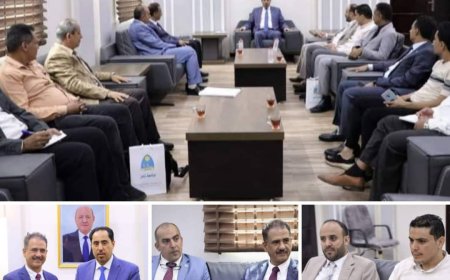 الوزير البكري يناقش مع رئيس جامعة تعز سبل التعاون المشترك