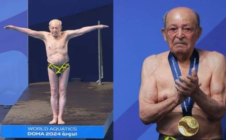 إنجاز استثنائي لغواص إيراني يبلغ 100 عام في بطولة الماسترز للألعاب المائية