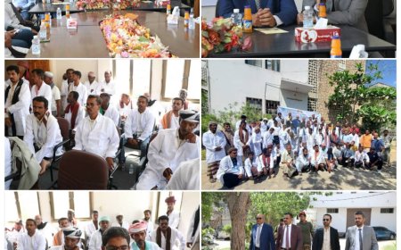 أمين عام محلي حضرموت يدشن حملة التحصين ضد مرض طاعون المجترات الصغيرة وجدري الأغنام والماعز 