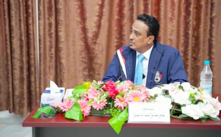 بحضور وزير الإدارة المحلية ومحافظ لحج..الماجستير بامتياز للباحث /عوض مشبح