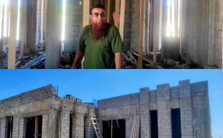 مدير عام مكتب الصحة بأبين يتفقد سير الأعمال الإنشائية لمشروع بناء مستشفى الأم والطفل