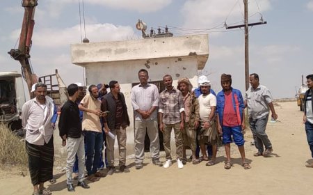 تدشين مشروع اعادة تأهيل 8 آبار في حقل بئر أحمد بعدن 