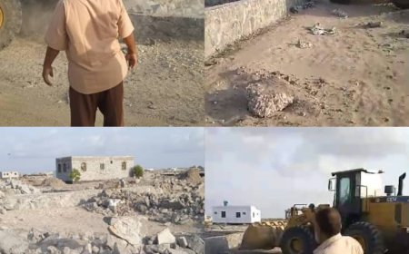 حملة إزالة لتعديات على أراضي مخصصة لبناء روضة وثانوية بخورمكسر