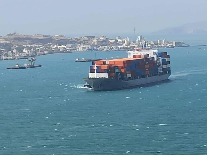 ميناء عدن يدشن إستقبال أولى الرحلات المباشرة للخط الملاحي الصيني الى عدن