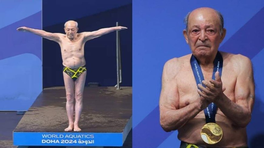 إنجاز استثنائي لغواص إيراني يبلغ 100 عام في بطولة الماسترز للألعاب المائية