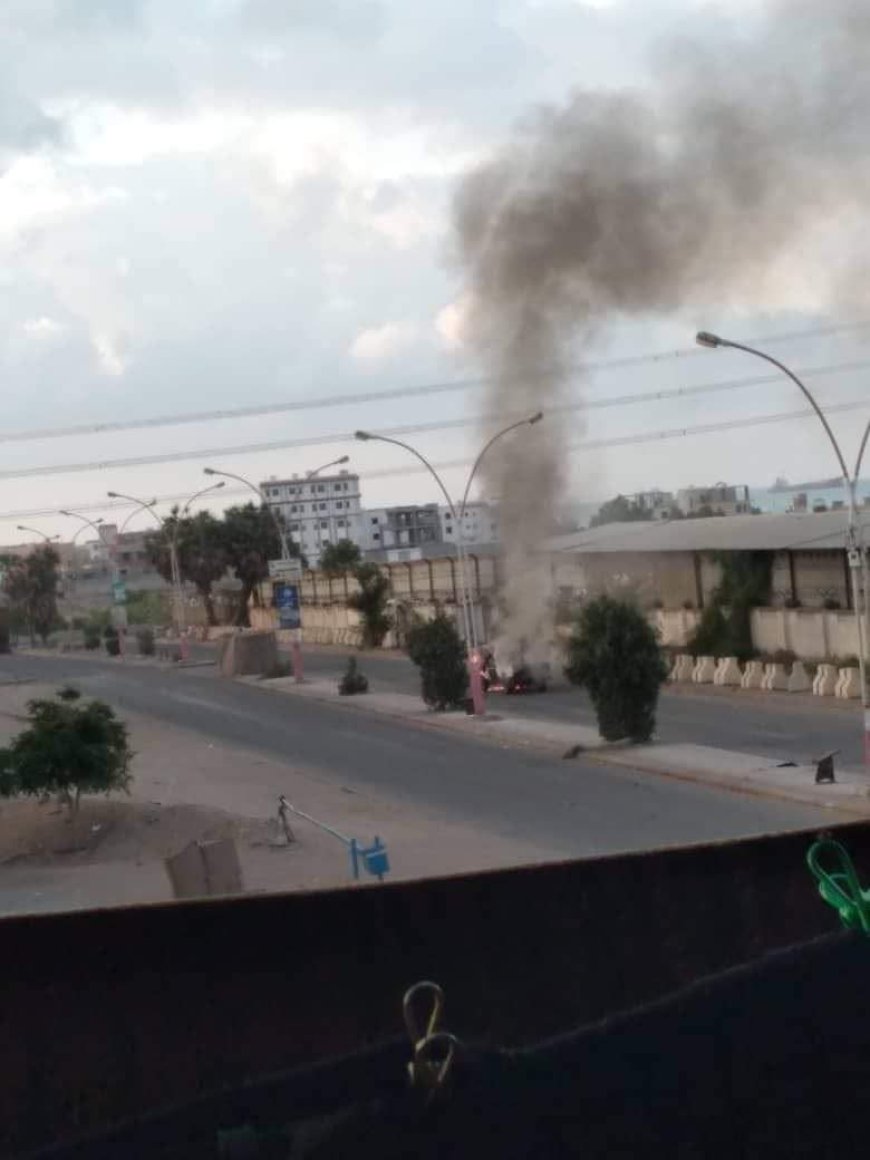 شاهد صور..اثار المواجهات العنيفة في عدن