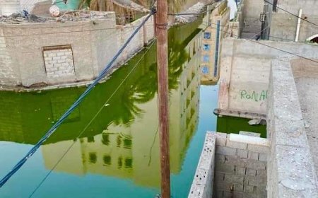 مياه الصرف الصحي تغرق القرية الروسية في عدن (صور مرعبة)