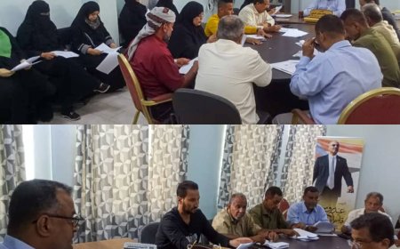 المكتب التنفيذي بالتواهي يستعرض سير الاداء والخدمات المقدمة للمواطنين والخطة الرمضانية بالمديرية