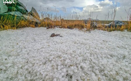 عاجل: قبل قليل ثلوج تغطي همدان صنعاء(صورة)