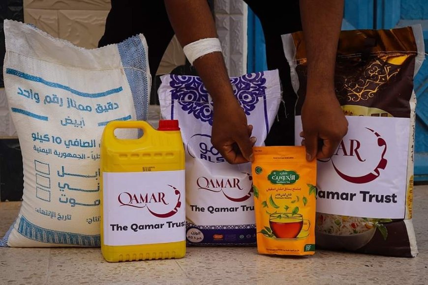 هيئة الخليج وعدن للتنمية والخدمات الانسانية أفران عدن الخيرية وزعت مائة سلة غذائية على بعض المحتاجين في لحج