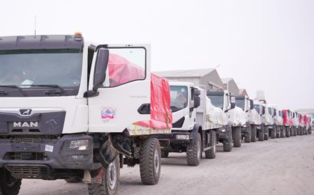 قوات درع الوطن تسير قافلة إغاثية جديدة الى مديرية الملاح بلحج