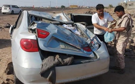 عاجل :حادث مروع يتعرض له السكرتير الصحفي لمدير البريقة (صورة)