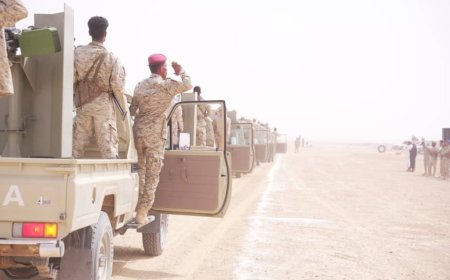 قوات درع الوطن تتسلم جبهات القتال شمالي لحج