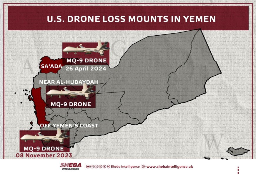 موقع بريطاني يكشف عن تزايد خسائر الطائرات الأمريكية بدون طيار في اليمن 