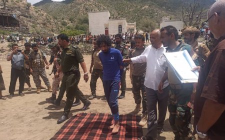 النيابة العامة (نيابة رصد الابتدائية) بمحافظة ابين تنفذ حكم القصاص الشرعي بحق محكوم بالإعدام رمياً بالرصاص حتى الموت