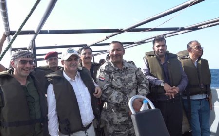 وزير المياه والبيئة يعاين موقع غرق سفينة "روبيمار" لتقييم وضعها الحالي 