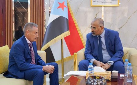 الرئيس القائد عيدروس الزُبيدي يشدد على أهمية تضافر الجهود لإعادة تشغيل مصافي عدن