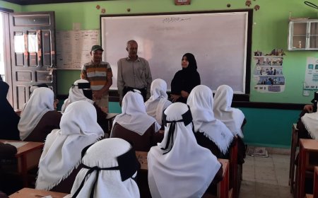 رئيس إنتقالي الشيخ عثمان يتفقد سير الاختبارات بمدارس المديرية 