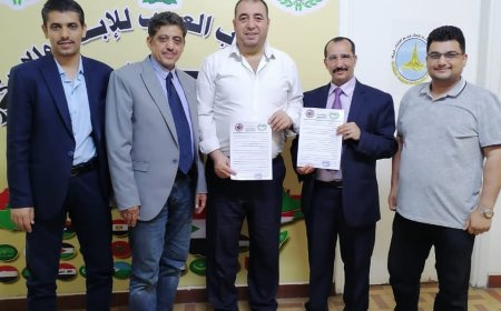 توقيع مذكرة تفاهم مشتركة بين المجلس العربي للمثقفين والاكاديميين للسلام والتنمية و اتحاد شباب العرب للإبداع والابتكار بالقاهرة  