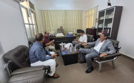 وفد وزارة الزراعة في زيارته لحضرموت يبحث احتياجات الوادي والصحراء