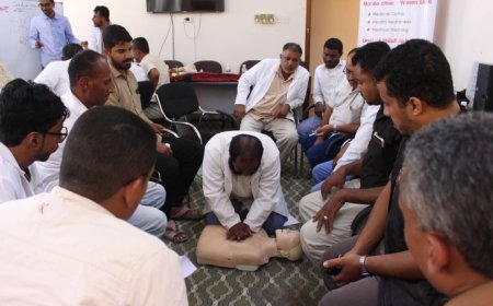 اقامت دورة الإنعاش القلبي الأساسي (BLS) بمديرية شبام حضرموت
