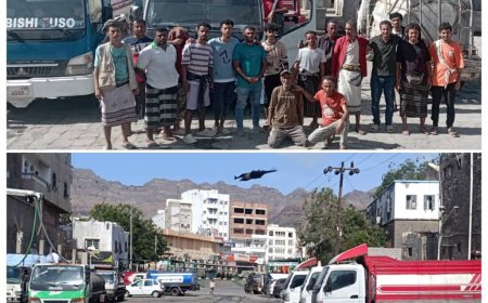 ملاك وسائقو "بوزات المياه "ينظمون وقفة احتجاجية للمطالبة بإلغاء رسوم تراخيص مزاولة مهنة 