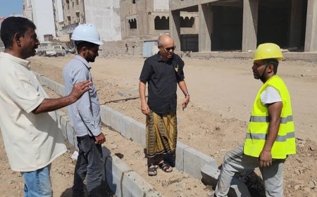 محلي المنصورة يتفقد مشروعين خدميين في مجال الطرق