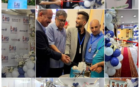 الشاذلي ومحسن حيدر يفتتحان وكالة ناس جروب للسفريات والسياحة بالعاصمة عدن 