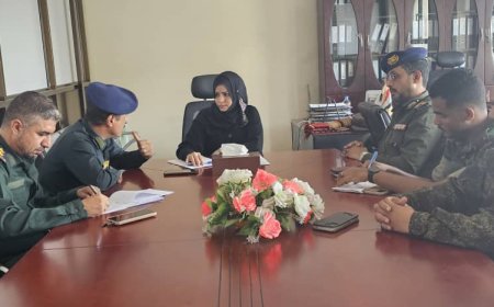 وكيلة محافظة تعز للشؤون الصحية تلتقي مدير عام مكافحة المخدرات