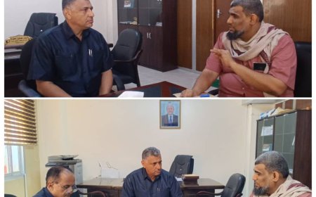 في لقائه مدير مكتب الأوقاف:  نائب محافظ عدن يؤكد أهمية دورالمساجد في تعزيز الوسطية ونبذ التطرف والارهاب