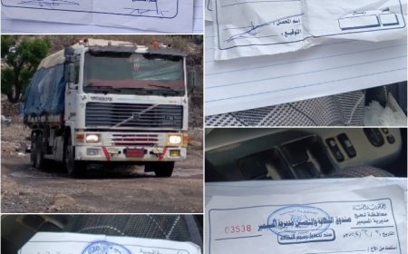 سائقو الشاحنات والمركبات يشكون ابتزاز نقطة استحدثها مأمور ومدير نقل المسيمير في منطقة مثلث العند