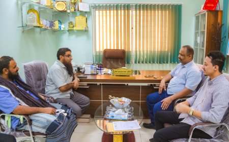 مكتب وزارة الصحة و السكان بحضرموت الساحل يسلم مكتب الصحة بمحافظة أبين حصتهم من المنحة الطبية الصينية