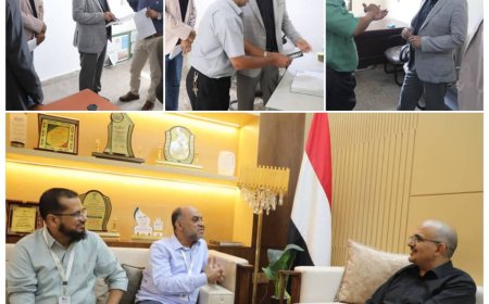وزير الصحة يلتقي رئيس مؤسسة تواصل ويطلع على الالتزام الوظيفي بديوان الوزارة