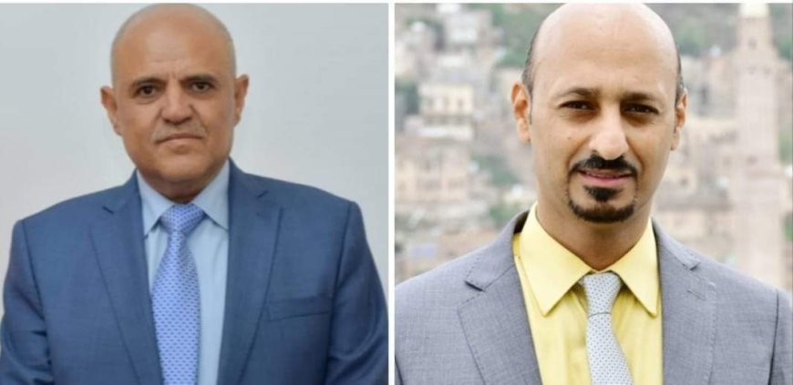 مدير عام مديرية القاهرة يهنئ محافظ تعز بمناسبة عيد الأضحى المبارك