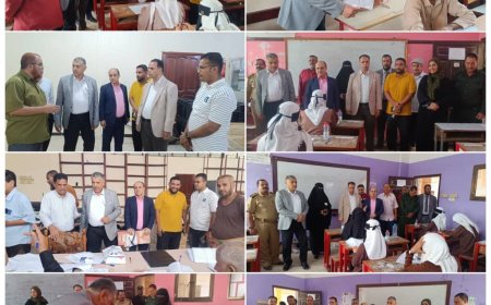 نائب محافظ عدن ووكيل وزارة التربية يتفقدان سير العملية الامتحانية في مديرية دار سعد والجاهزية في كنترول الامتحانات