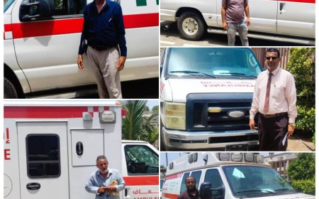 الإمداد يرفد تعز ولحج بسيارات إسعاف