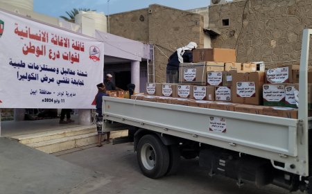 إستجاباً لمناشدة المواطنين..قائد درع الوطن يغيث مستشفى لودر بقافلة دوائية