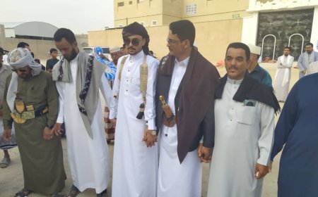 ابناء الشيخ المرحوم الشيخ عيظه بلفاس وقبيلة ال فاس تحتفل بزواج ابنها الشاب بقصرهم العامر بحصن ال فاس 