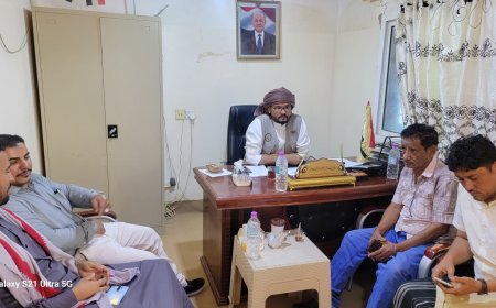 العامري والعمودي في زيارة لميناء الوديعة البري لمناقشة الاوضاع الصحية في المنفذ