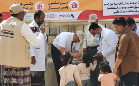 مدير عام مديرية عمد يدشن الحملة الوطنية للتحصين الجولة الثانية ضد مرض شلل الأطفال بالمديرية