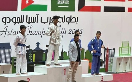 ذهبيتين لوحدة صنعاء وشرارة لحج في بطولة غرب آسيا للجودو